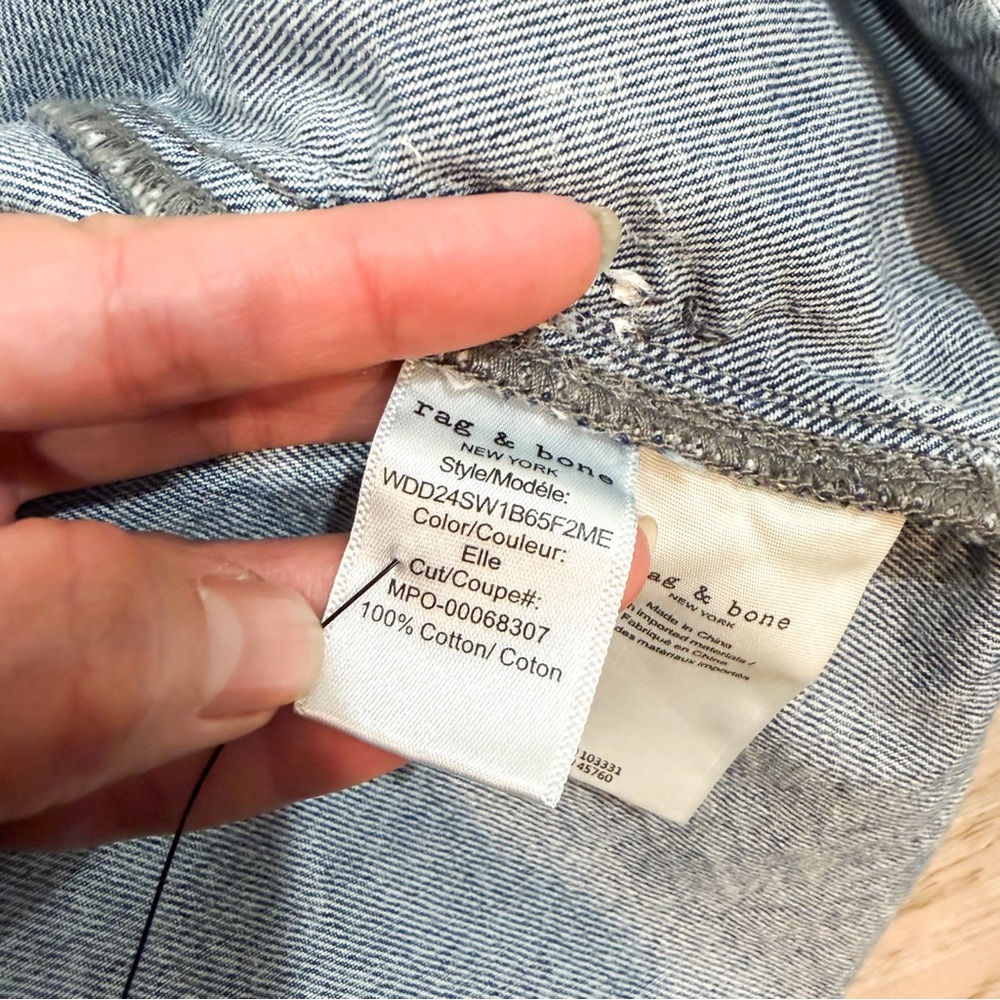 Rag & Bone Carter‎ Blue Denim Shirt Dress S - Picture 6 of 6
